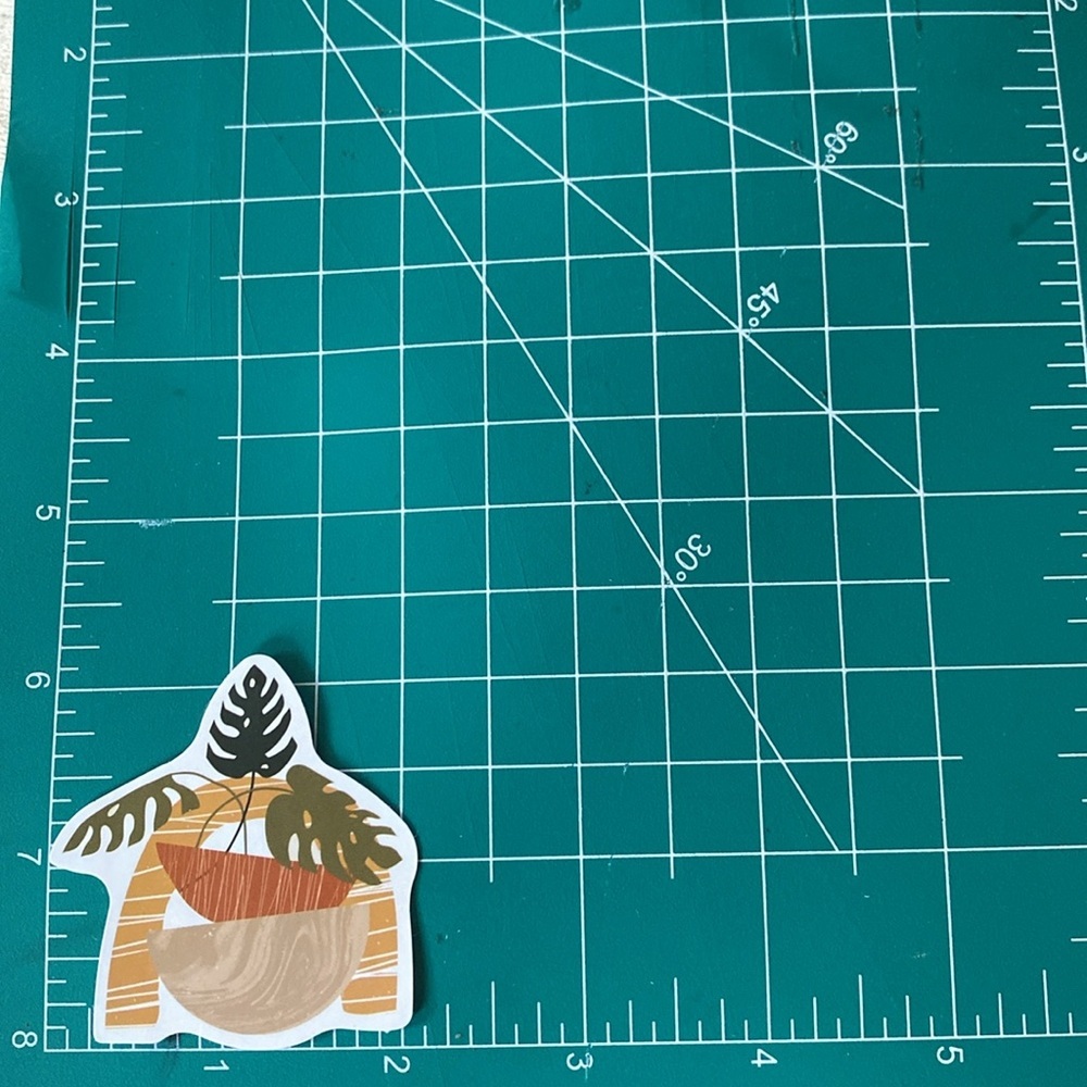 π20/$12π Modern Abstract Plant Sticker - Picture 2 of 3